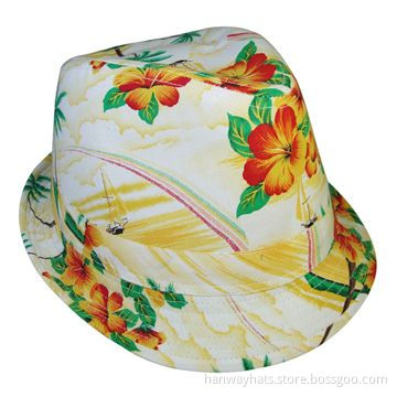 Beach Hat for Men, with Self Band and Loop Trim